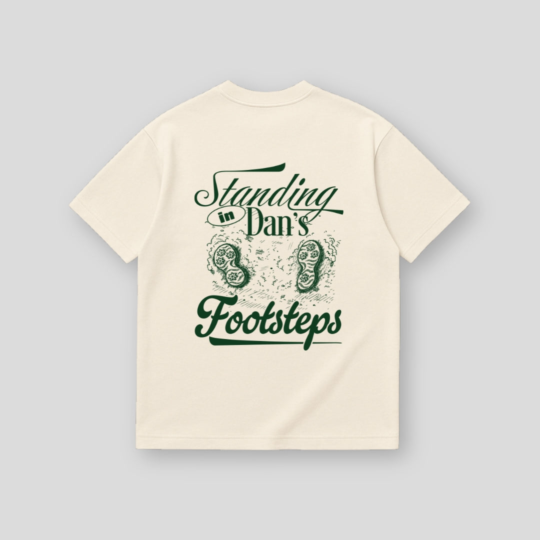 Standing in Dan's Footsteps T-Shirt Ecru
