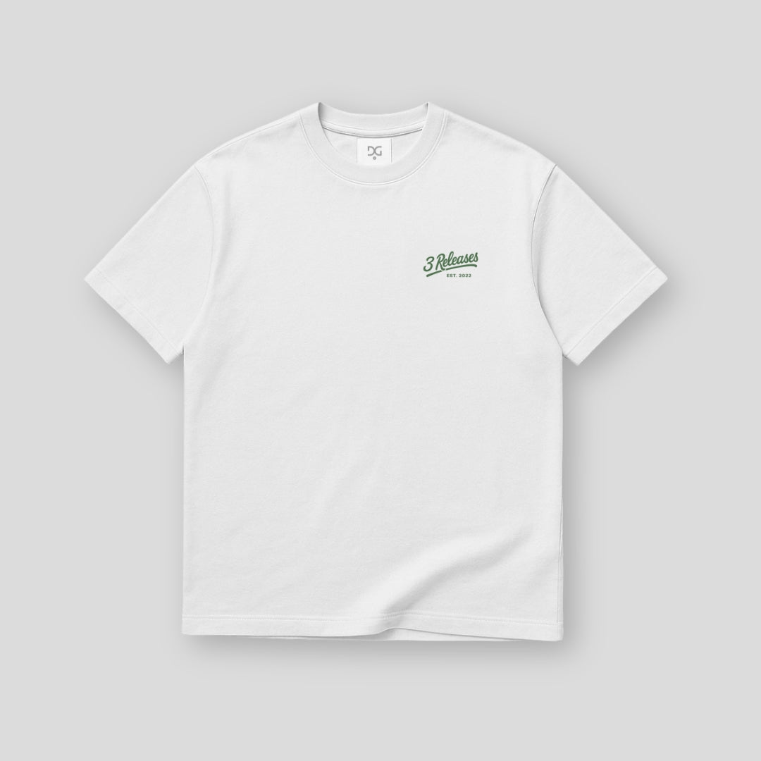 3 Releases T-Shirt White – Dan Grieve Store