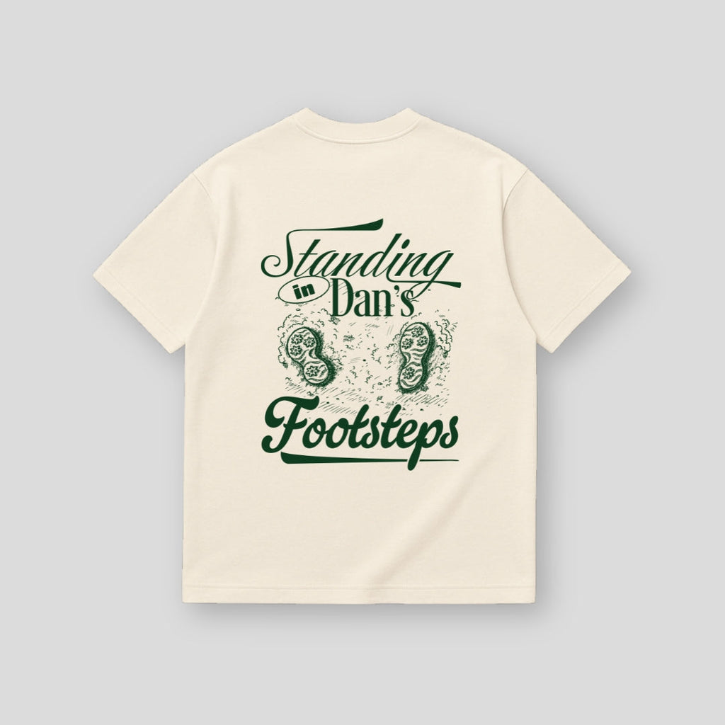 Standing in Dan's Footsteps T-Shirt Ecru